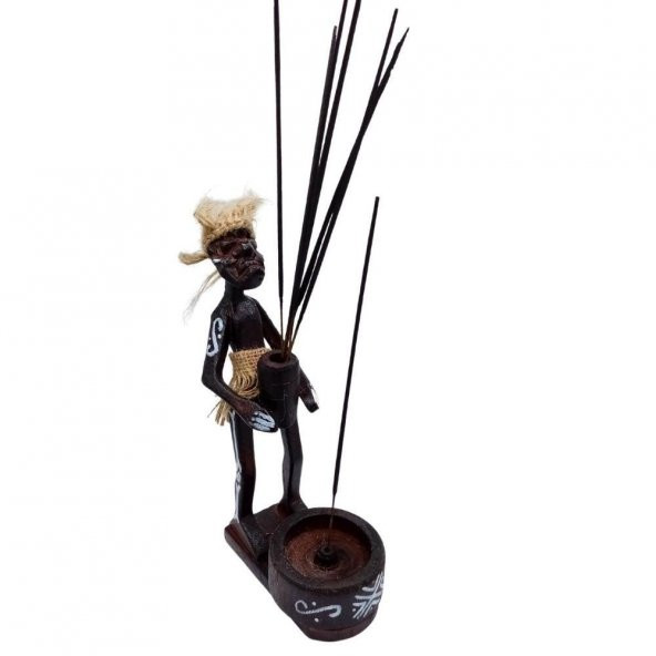 Ahşap Primitif Aborjin Tütsülük El Yapımı ürün görseli