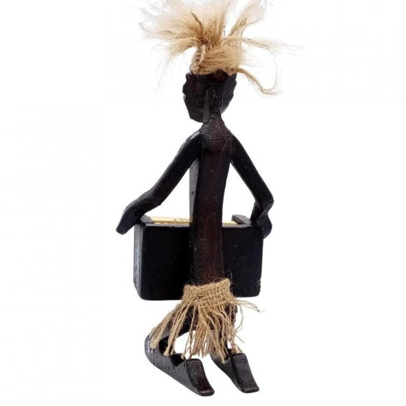 Ahşap Primitif Aborjin Takvim El Yapımı - Resim 5