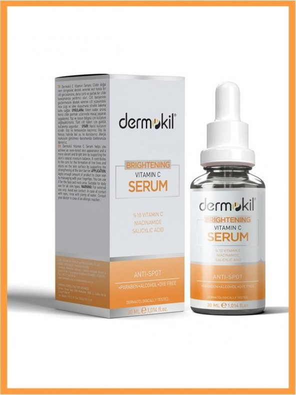 Dermokil Brightening C Vitamini Cilt Tonu Eşitleyici Serum 30 ml - 3