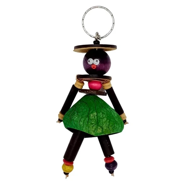 Mangis Anahtarlik Yerli Kadın Figürü Yeşil ürün görseli