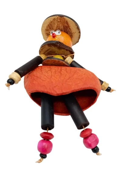 Mangis Anahtarlik Yerli Kadın Figürü Turuncu - Resim 5