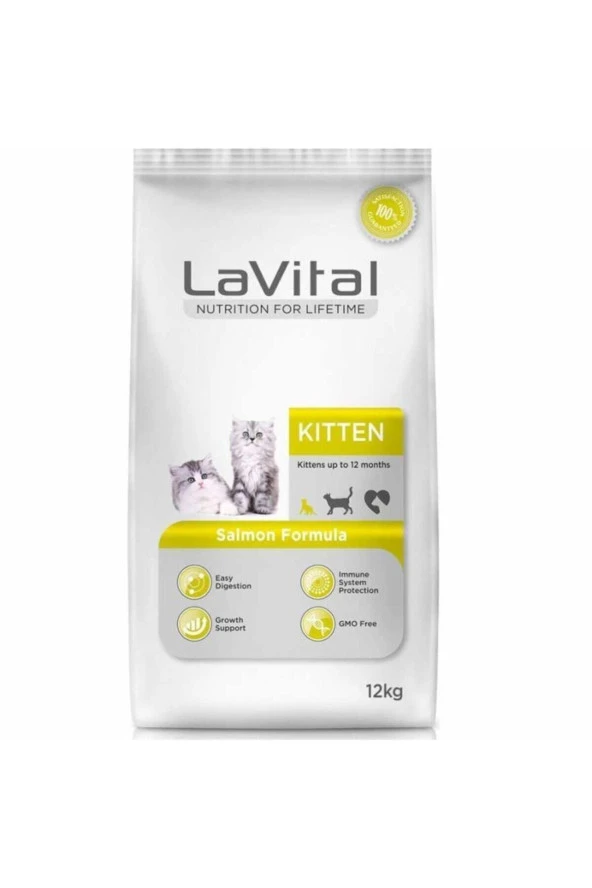 La Vital Kitten Somonlu Yavru Kedi Maması 12 Kg