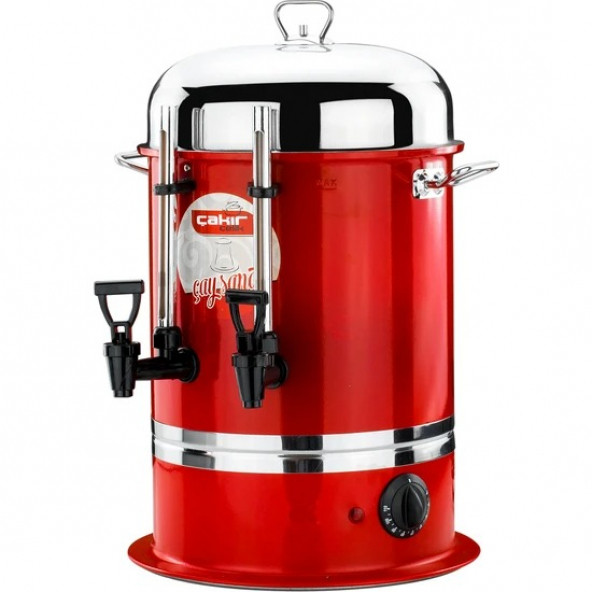 Çakır Mutfak 300 Bardak Endüstriyel Çay Otomatı (Göstergeli Musluklu) kırmızı Çakır Mutfak - 1