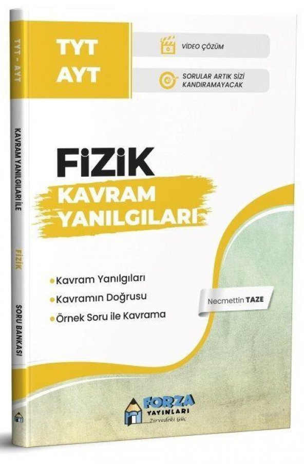 TYT AYT Kavram Yanılgıları ile Fizik Soru Bankası Forza Yayınları