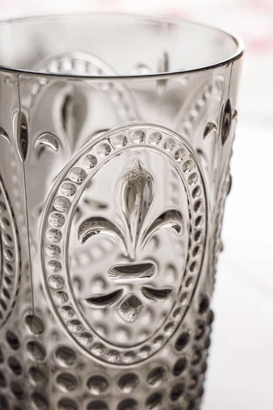 Akrilik Füme 6lı Kısa Bardak & Su Meşrubat Kahve Yanı Bardağı 400 ml ( Cam Değildir ) - 3