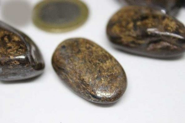 Bronzit Taşı Tamburlanmış Orta Boy 14-20 gram - Resim 8