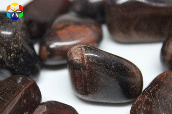 Kırmızı Kaplangözü Taşı Tamburlanmış - Resim 3