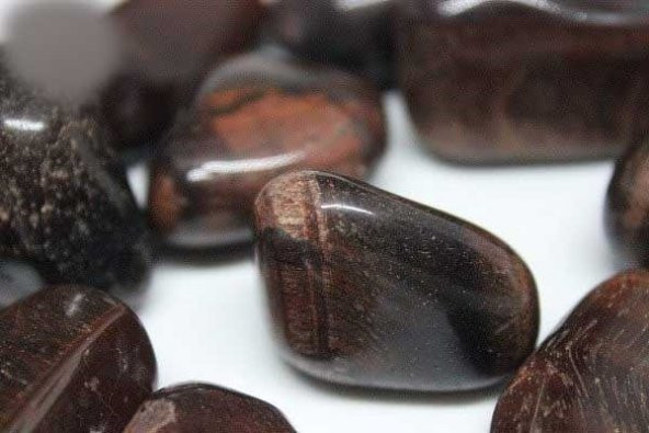 Kırmızı Kaplangözü Taşı Tamburlanmış - Resim 6