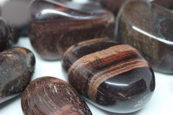 Kırmızı Kaplangözü Taşı Tamburlanmış - Resim 8