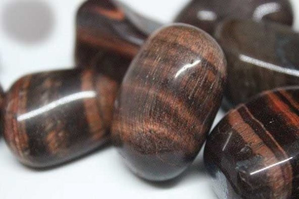 Kırmızı Kaplangözü Taşı Tamburlanmış - Resim 10