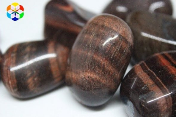 Kırmızı Kaplangözü Taşı Tamburlanmış - Resim 5