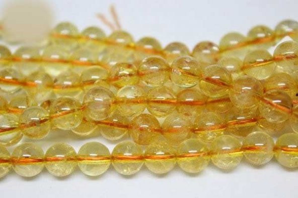 Sitrin Taşı Koyu Renk 6mm/adet - Resim 4