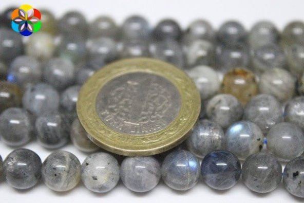 Labradorit Taşı 7-8mm/adet - Resim 5