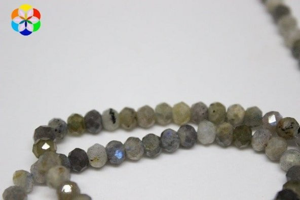 Labradorit Taşı Faset Kesim 4.5-5mm Aralığı/adet - Resim 3