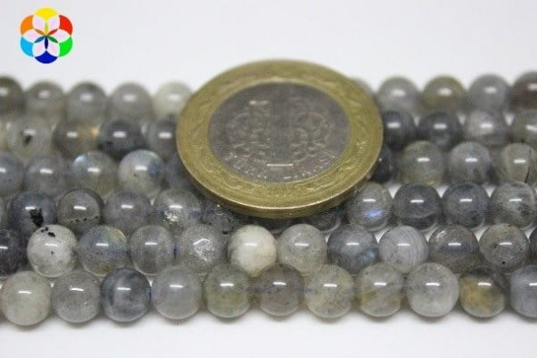 Labradorit Taşı 6mm/adet - Resim 4