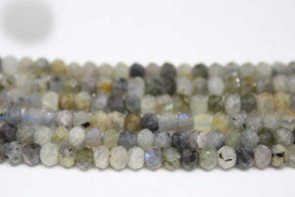 Labradorit Taşı Faset Kesim 4.5-5mm Aralığı/adet - Resim 8