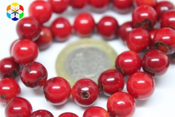 Mercan 10mm/adet (Boyalıdır) - Resim 3