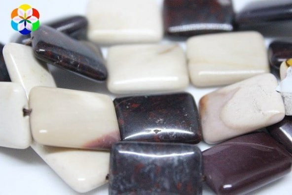 Mokait Jasper Taşı Dikdörtgen Şekilli/adet ürün görseli