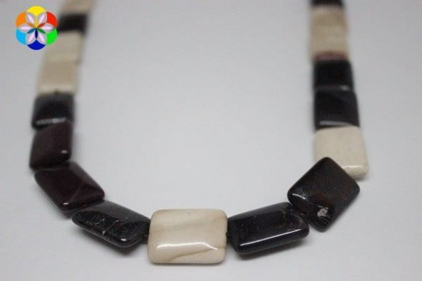 Mokait Jasper Taşı Dikdörtgen Şekilli/adet - Resim 2