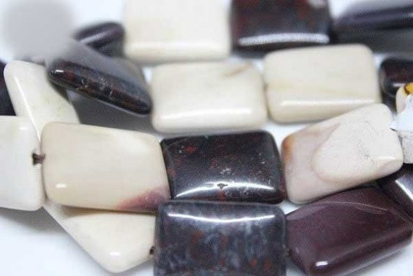 Mokait Jasper Taşı Dikdörtgen Şekilli/adet - Resim 6