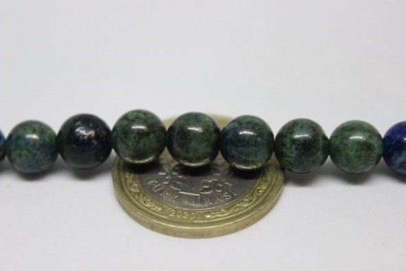 Azurit Taşı 8mm/adet (Boyalıdır) - Resim 6