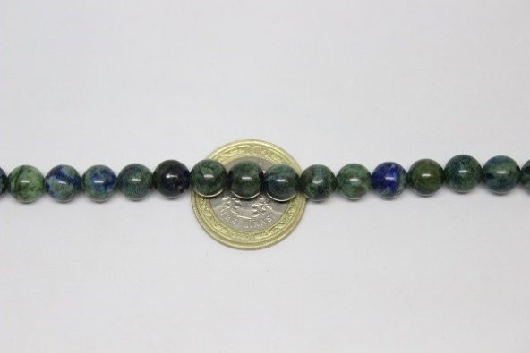 Azurit Taşı 8mm/adet (Boyalıdır) - Resim 8