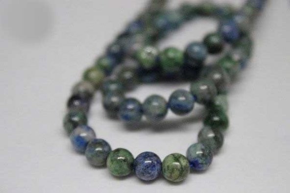 Azurit Taşı 6mm/adet (Boyalıdır) - Resim 7