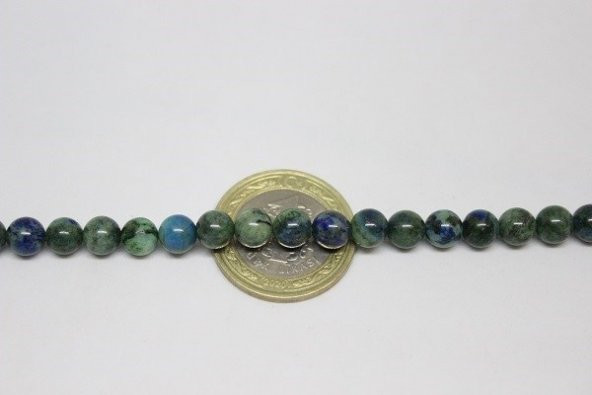 Azurit Taşı 6mm/adet (Boyalıdır) - Resim 8