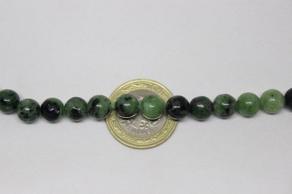 Rubizoit (Rubyzoisit) Taşı 8mm/adet - Resim 3