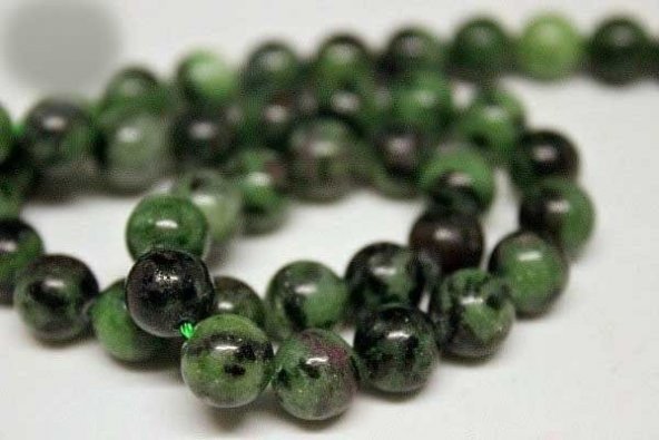 Rubizoit (Rubyzoisit) Taşı 8mm/adet - Resim 7