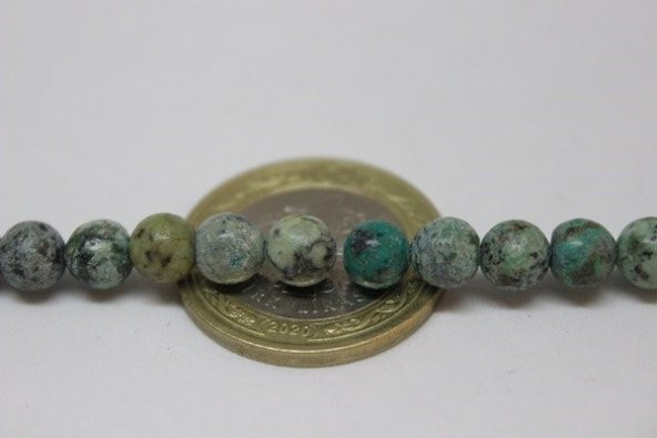 Afrika Turkuazı Taşı Royal Quality 6mm/adet - Resim 4