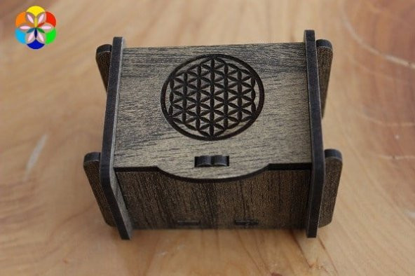 Değerli Taş - Pandül & Takı Saklama Kutusu Küçük Boy Yaşam Çiçeği