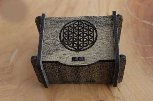 Değerli Taş - Pandül & Takı Saklama Kutusu Küçük Boy Yaşam Çiçeği - 2