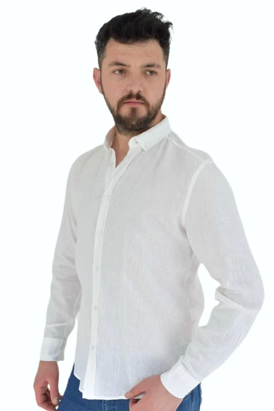 Erkek Spor Gömlek Silim Fit 9843 BGL-ST02726 - Resim 4