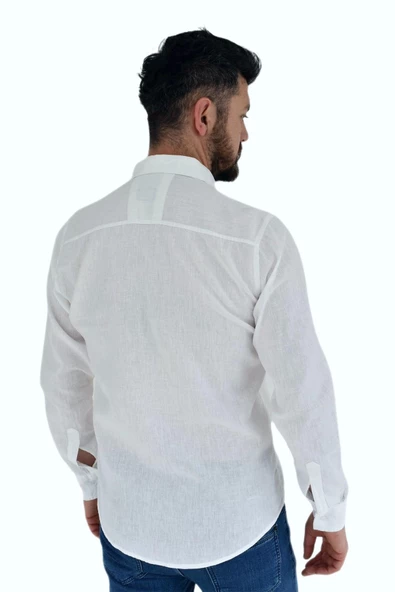 Erkek Spor Gömlek Silim Fit 9843 BGL-ST02726 - Resim 10