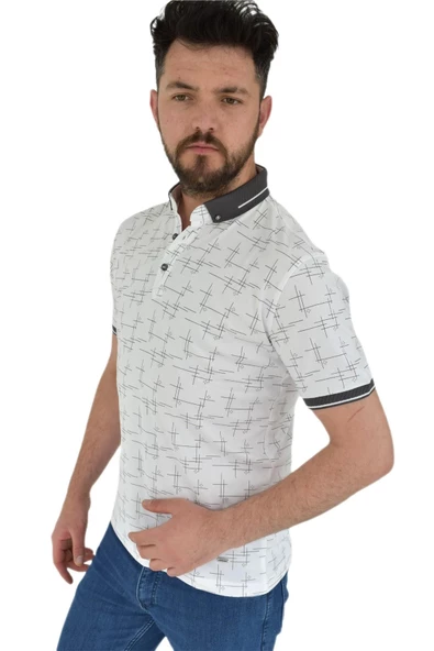 Erkek Polo Yaka Tişört R4130 BGL-ST02782 - Resim 8