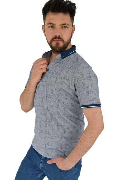 Erkek Polo Yaka Tişört R4130 BGL-ST02782 - Resim 10