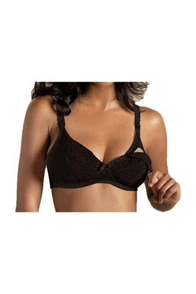 Yeni İnci Kadın Dantelli Emzirme Sütyeni - 4