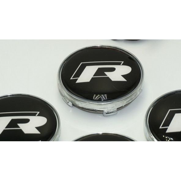 Vw Volkswagen R Jant Göbeği Kapak Seti 60mm - 3