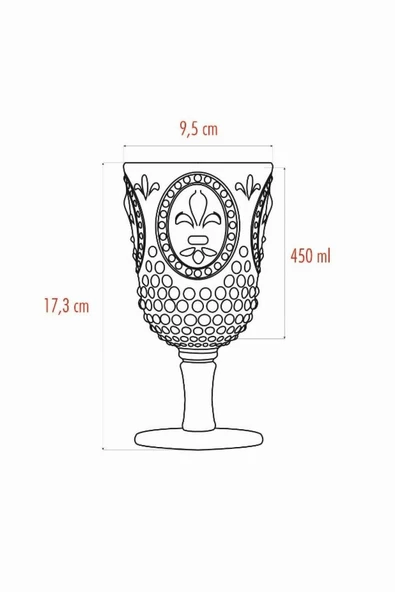 Akrilik Mürdüm Tekli Kadeh & Su Meşrubat Kahve Yanı Bardağı 450 ml ( Cam Değildir ) - 5