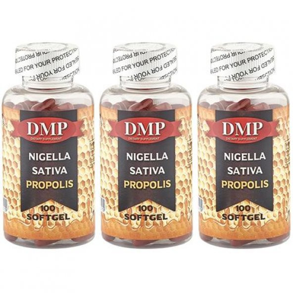 Dmp Çörek Otu Yağı Propolis 3x100 Softgel Nigella Sativa