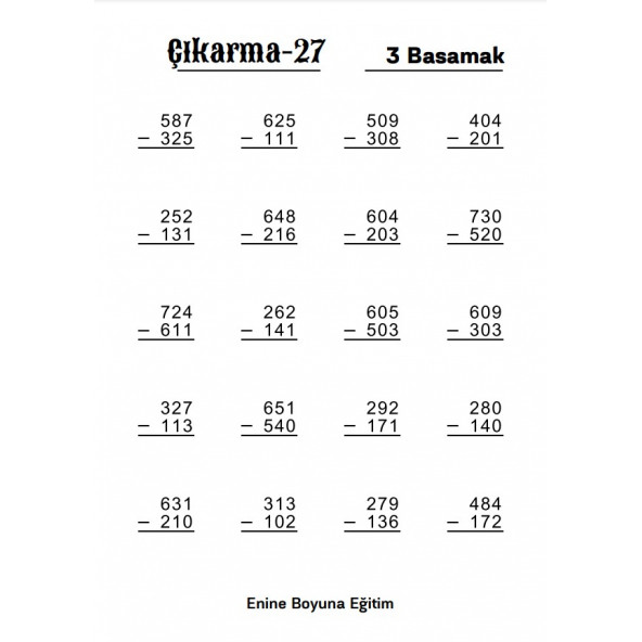 Herkes İçin Matematik Dört İşlem Alıştırmaları SÜPER KİTABI - 4