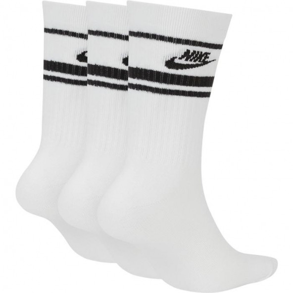 Nike Crew Nsw Essential Stripe Unisex Beyaz Günlük Stil Çorap CQ0301-103
