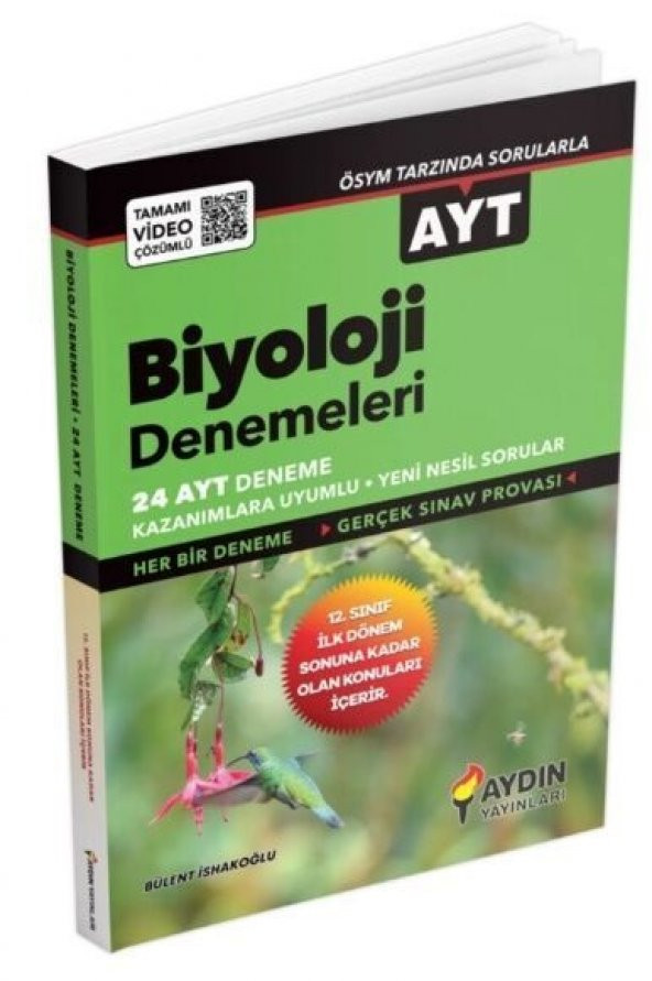 Aydın Ayt Biyoloji 24 Özel Deneme 2023