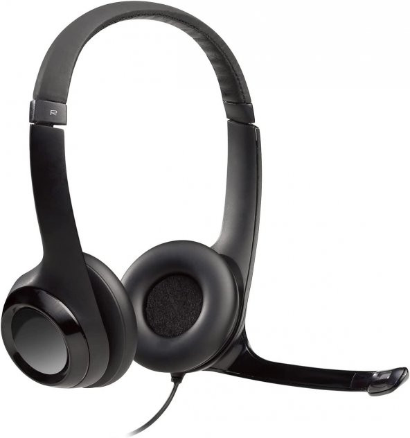 Logitech H390 Kablolu Kulak Üstü Mikrofonlu Kulaklık, Dijital Stereo Ses, Katlanabilir Gürültü Önley