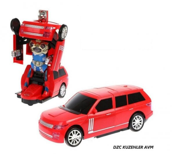 TRANSFORMERS ÇARP DÖN PİLLİ OTOMATİK ROBOTA DÖNÜŞEN TOGG SESLİ JİP OYUNCAK 24CM RANGE ROVER