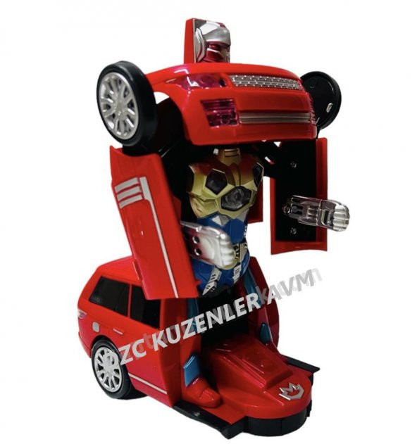TRANSFORMERS ÇARP DÖN PİLLİ OTOMATİK ROBOTA DÖNÜŞEN TOGG SESLİ JİP OYUNCAK 24CM RANGE ROVER - 4