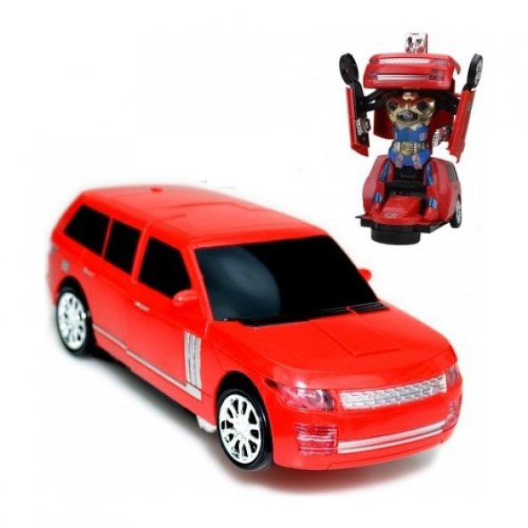 TRANSFORMERS ÇARP DÖN PİLLİ OTOMATİK ROBOTA DÖNÜŞEN TOGG SESLİ JİP OYUNCAK 24CM RANGE ROVER - 6