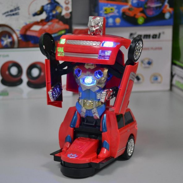 TRANSFORMERS ÇARP DÖN PİLLİ OTOMATİK ROBOTA DÖNÜŞEN TOGG SESLİ JİP OYUNCAK 24CM RANGE ROVER - 7