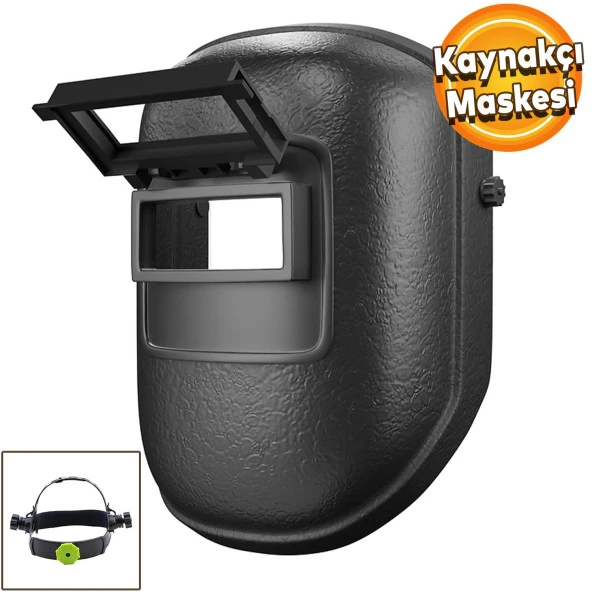 Baş Kaynak Maskesi Kaynakçı Plastik Kaynak Maskesi Yüz Koruyucu Maske Sperlik
